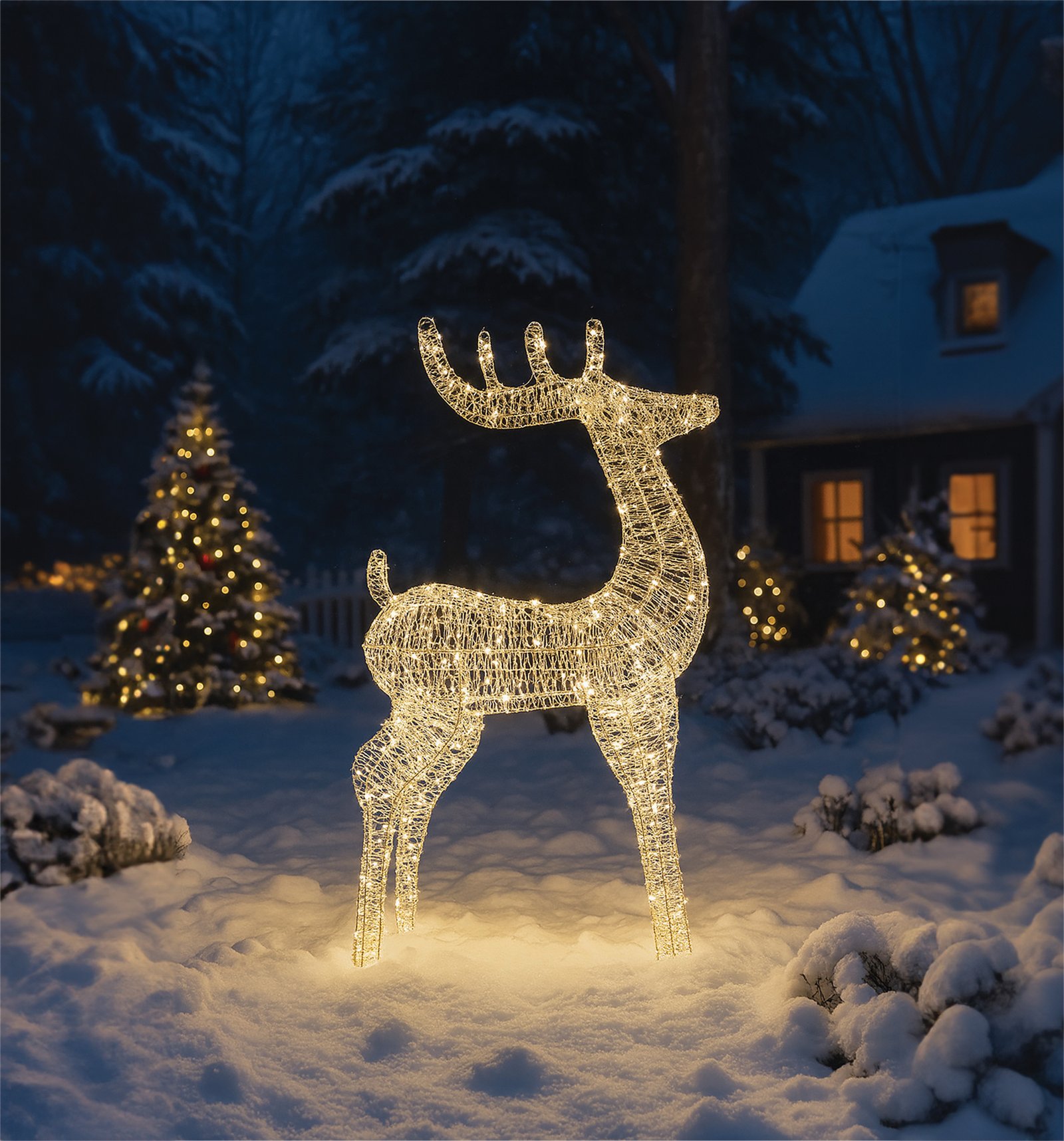 Colourful Christmas lighting display